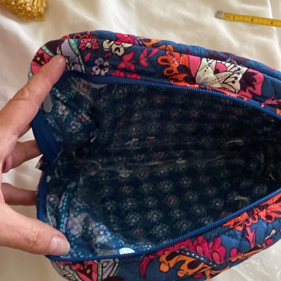 Vera Bradley dragon, fruit, floral, large & small lined, cosmetic bag for both - Picture 2 of 3